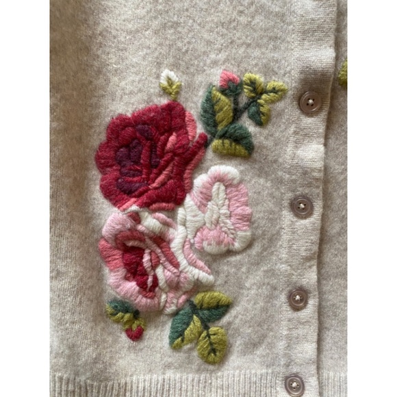 Garnet Hill Wool Cardigan - Picture 4 of 8